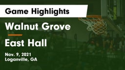 Walnut Grove  vs East Hall  Game Highlights - Nov. 9, 2021