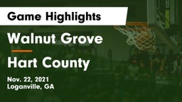 Walnut Grove  vs Hart County  Game Highlights - Nov. 22, 2021