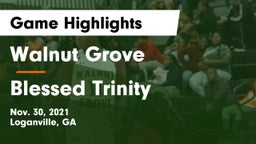Walnut Grove  vs Blessed Trinity  Game Highlights - Nov. 30, 2021