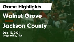 Walnut Grove  vs Jackson County  Game Highlights - Dec. 17, 2021