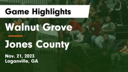 Walnut Grove  vs Jones County  Game Highlights - Nov. 21, 2023