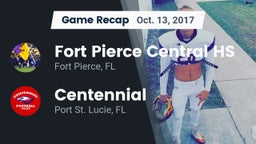 Recap: Fort Pierce Central HS vs. Centennial  2017