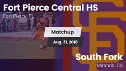 Matchup: Central  vs. South Fork  2018