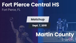 Matchup: Central  vs. Martin County  2018