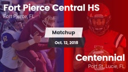 Matchup: Central  vs. Centennial  2018