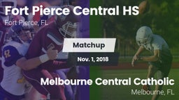 Matchup: Central  vs. Melbourne Central Catholic  2018