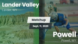 Matchup: Lander Valley High vs. Powell  2020