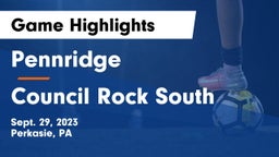 Pennridge  vs Council Rock South  Game Highlights - Sept. 29, 2023