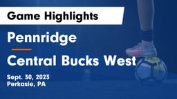 Pennridge  vs Central Bucks West  Game Highlights - Sept. 30, 2023