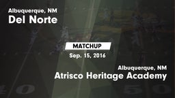 Matchup: Del Norte High vs. Atrisco Heritage Academy  2016