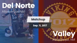 Matchup: Del Norte High vs. Valley  2017