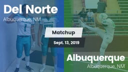 Matchup: Del Norte High vs. Albuquerque  2019