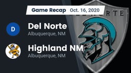 Recap: Del Norte  vs. Highland  NM 2020