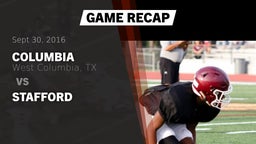 Recap: Columbia  vs. Stafford 2016