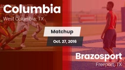 Matchup: Columbia  vs. Brazosport  2016