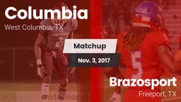 Matchup: Columbia  vs. Brazosport  2017