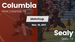 Matchup: Columbia  vs. Sealy  2017