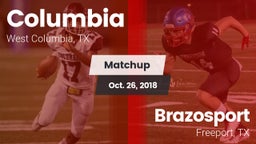 Matchup: Columbia  vs. Brazosport  2018