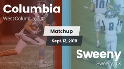 Matchup: Columbia  vs. Sweeny  2019