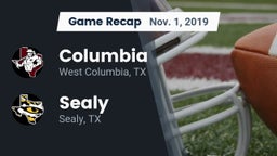Recap: Columbia  vs. Sealy  2019