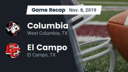 Recap: Columbia  vs. El Campo  2019