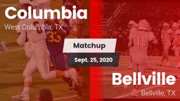 Matchup: Columbia  vs. Bellville  2020