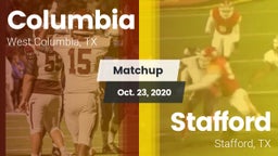 Matchup: Columbia  vs. Stafford  2020