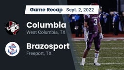 Recap: Columbia  vs. Brazosport  2022