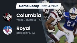 Recap: Columbia  vs. Royal  2022