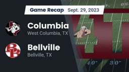 Recap: Columbia  vs. Bellville  2023