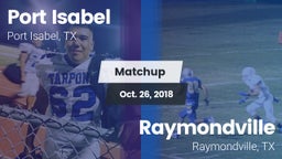 Matchup: Port Isabel High vs. Raymondville  2018