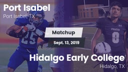 Matchup: Port Isabel High vs. Hidalgo Early College  2019