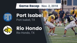 Recap: Port Isabel  vs. Rio Hondo  2018