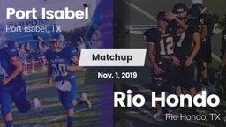 Matchup: Port Isabel High vs. Rio Hondo  2019