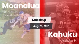 Matchup: Moanalua  vs. Kahuku  2017