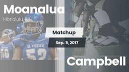 Matchup: Moanalua  vs. Campbell  2017