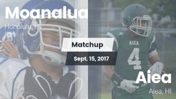 Matchup: Moanalua  vs. Aiea  2017