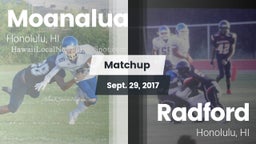 Matchup: Moanalua  vs. Radford  2017