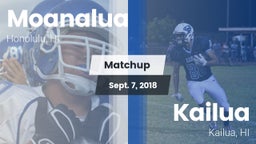 Matchup: Moanalua  vs. Kailua  2018