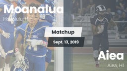 Matchup: Moanalua  vs. Aiea  2019