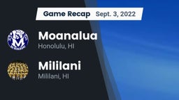 Recap: Moanalua  vs. Mililani  2022
