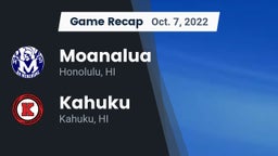 Recap: Moanalua  vs. Kahuku  2022