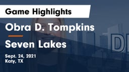 Obra D. Tompkins  vs Seven Lakes  Game Highlights - Sept. 24, 2021