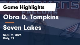 Obra D. Tompkins  vs Seven Lakes  Game Highlights - Sept. 2, 2022