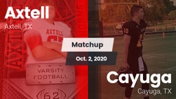Matchup: Axtell  vs. Cayuga  2020