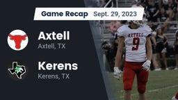Recap: Axtell  vs. Kerens  2023