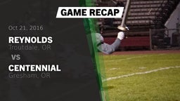 Recap: Reynolds  vs. Centennial  2016