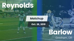 Matchup: Reynolds  vs. Barlow  2018