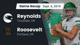 Recap: Reynolds  vs. Roosevelt  2019