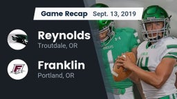 Recap: Reynolds  vs. Franklin  2019